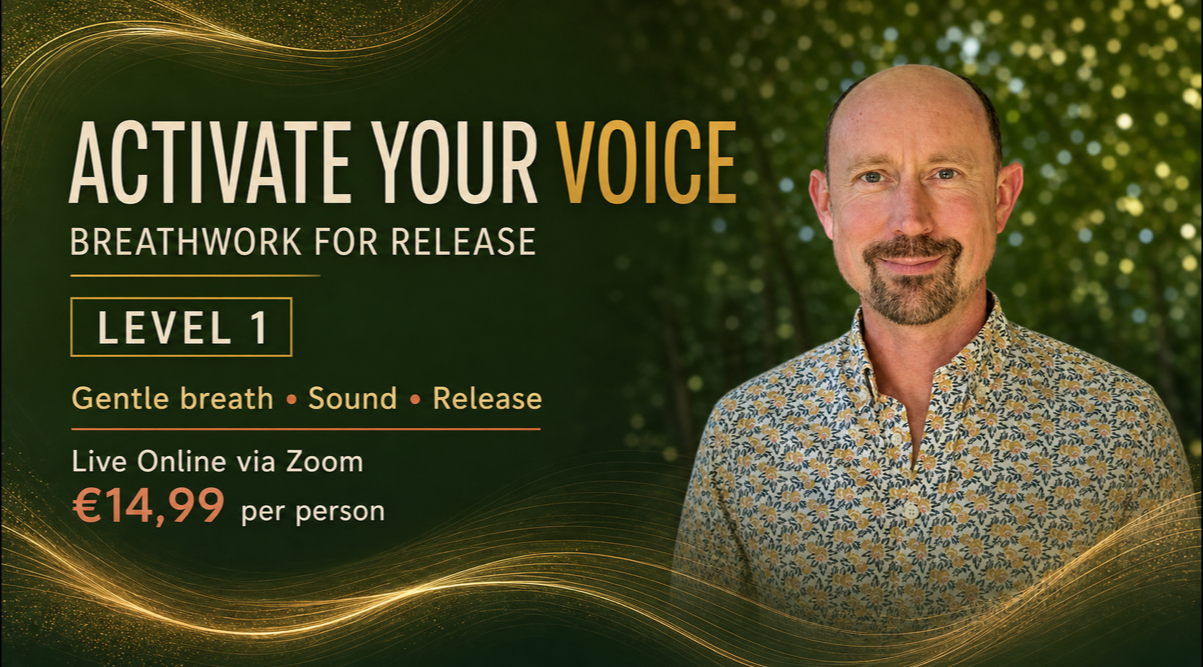Activate Your Voice — Breathwork for Release, Level 1 online workshop poster
