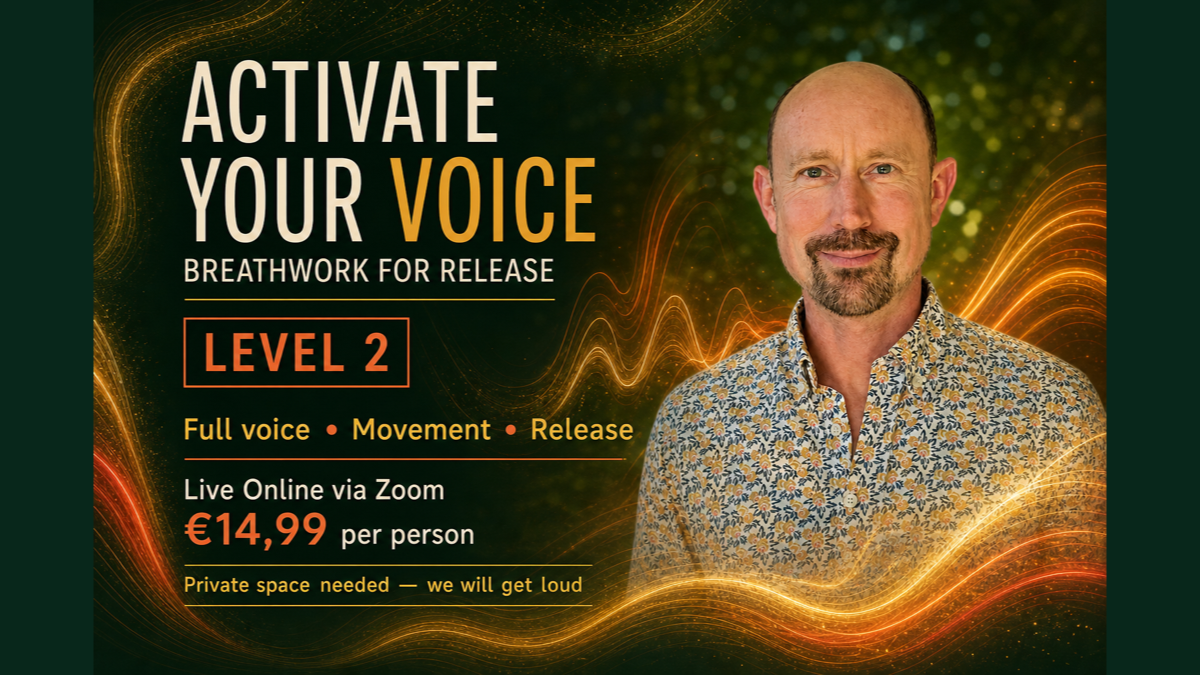 Activate Your Voice — Breathwork for Release, Level 2 online workshop poster